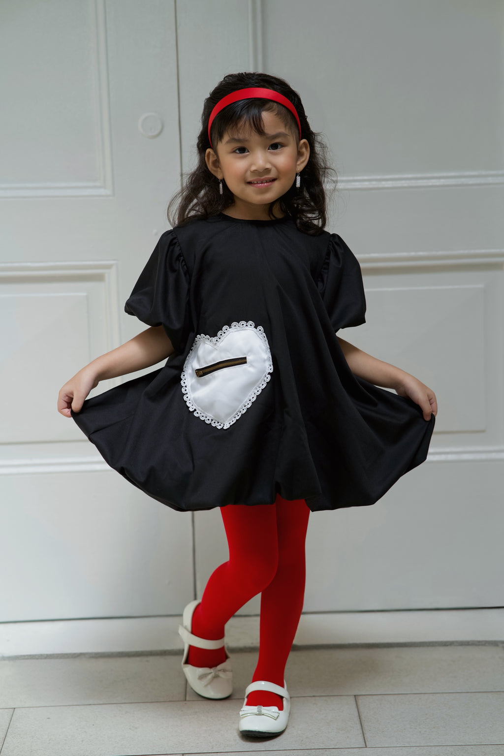 Midnight Lace Pocket Dress