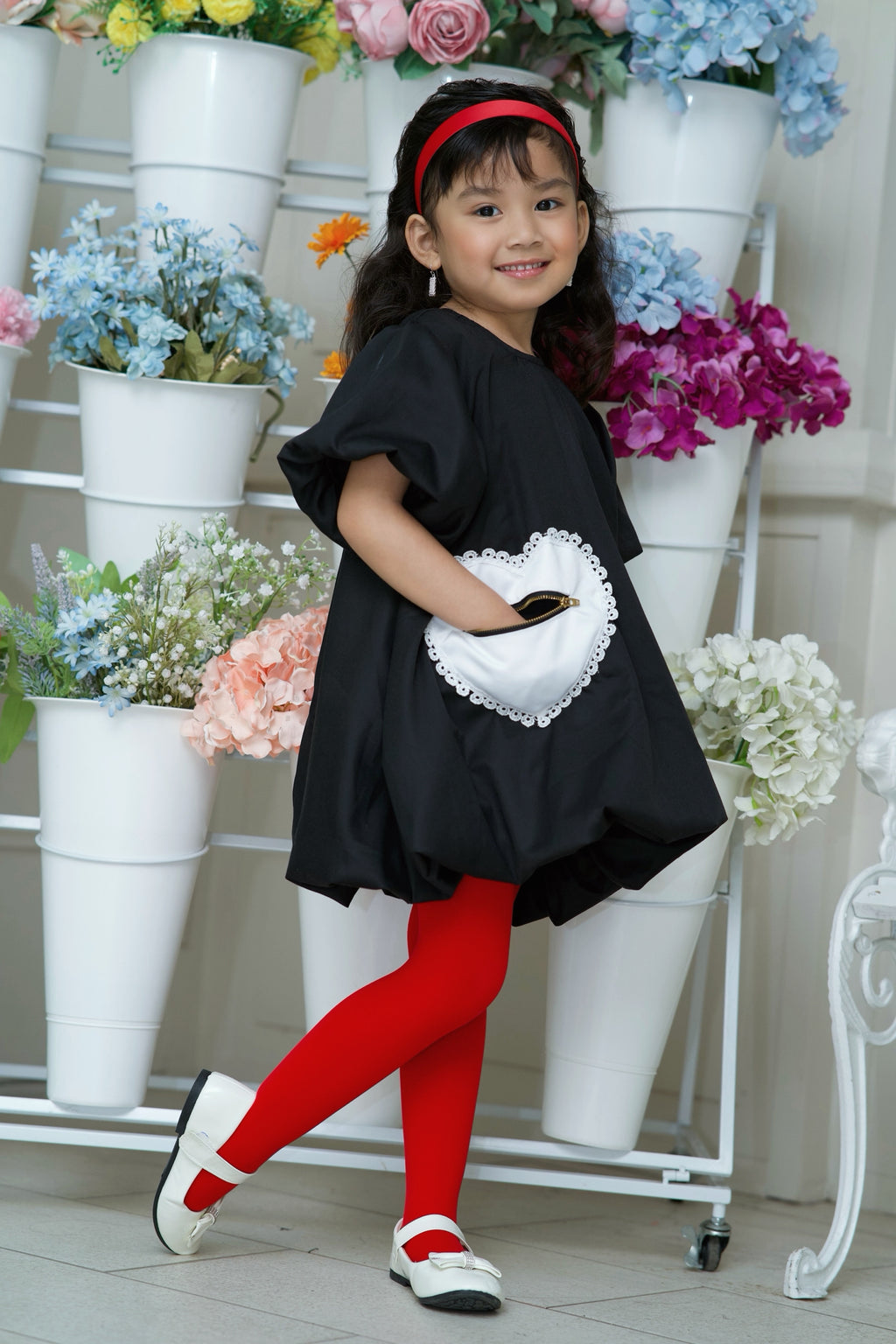 Midnight Lace Pocket Dress