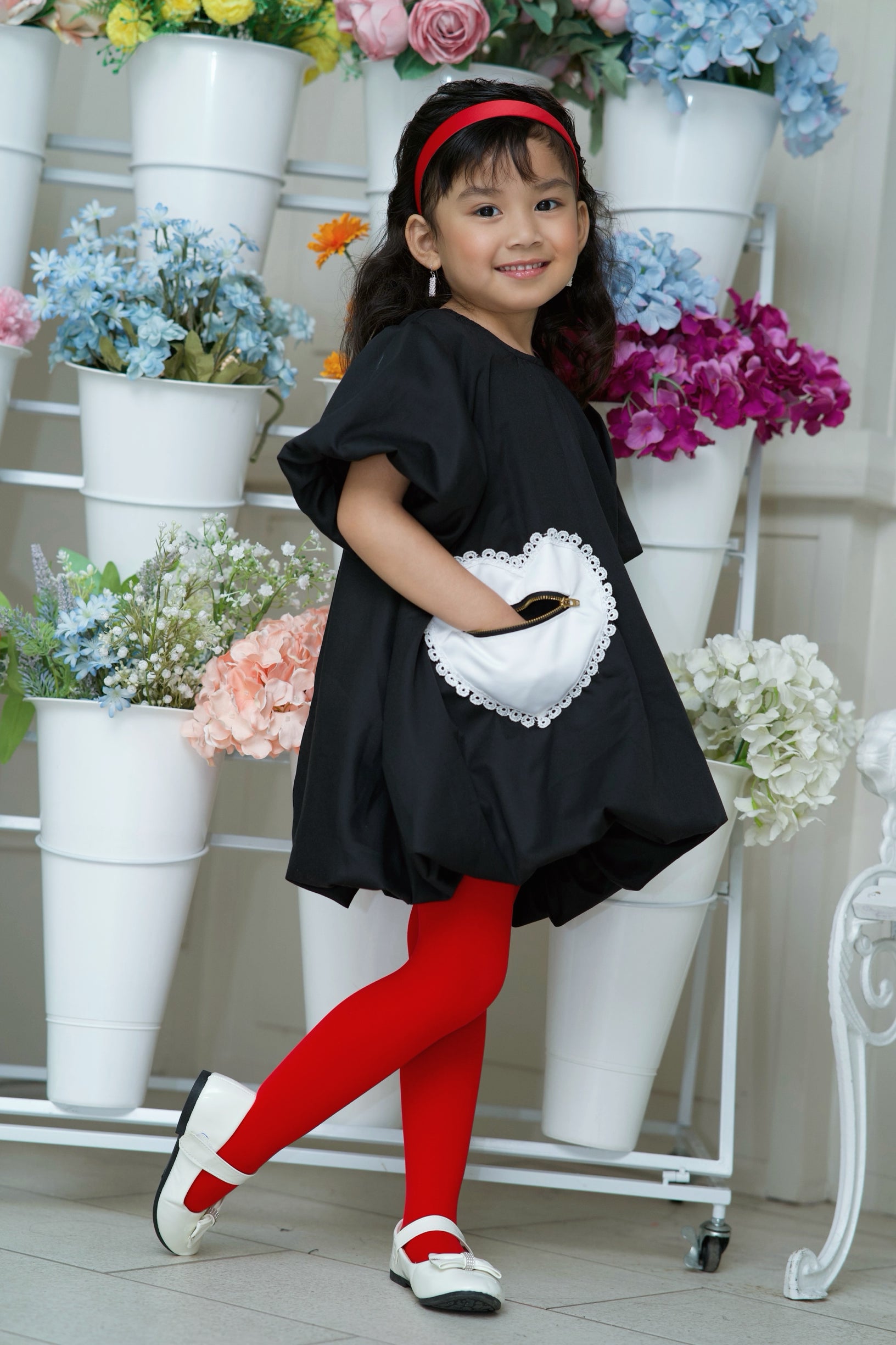 Midnight Lace Pocket Dress