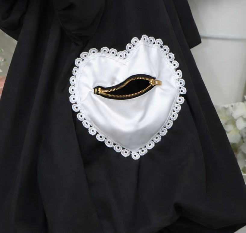 Midnight Lace Pocket Dress